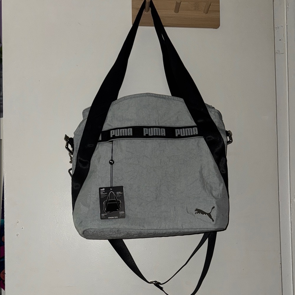 Puma Gray Messenger Bag with Adjustable Straps